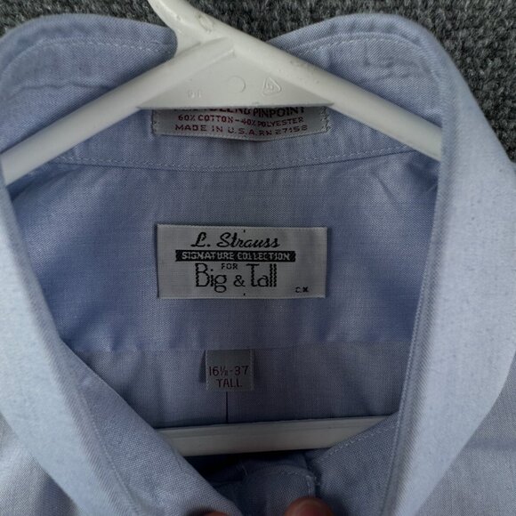 Levis Shirt Mens XL Blue Striped Button Up Cowboy Western Rancher Southwestern - Picture 8 of 13